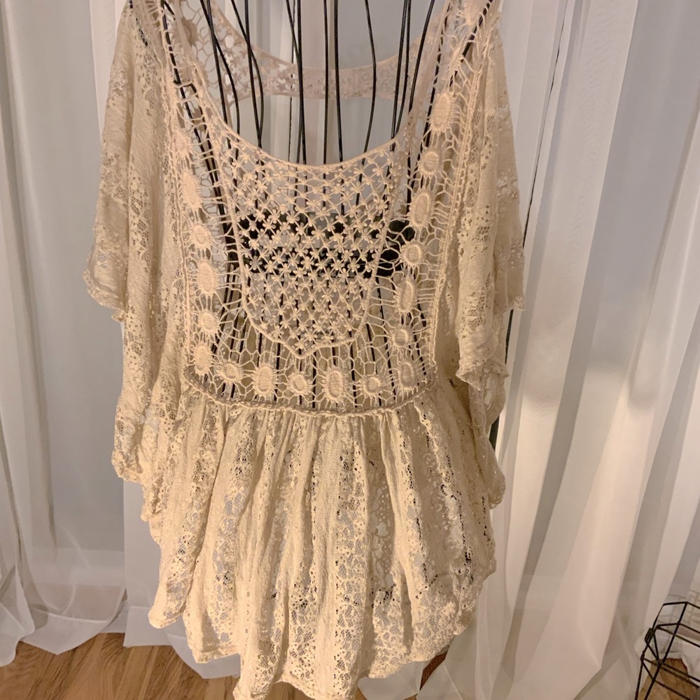 Ultra pink lace top